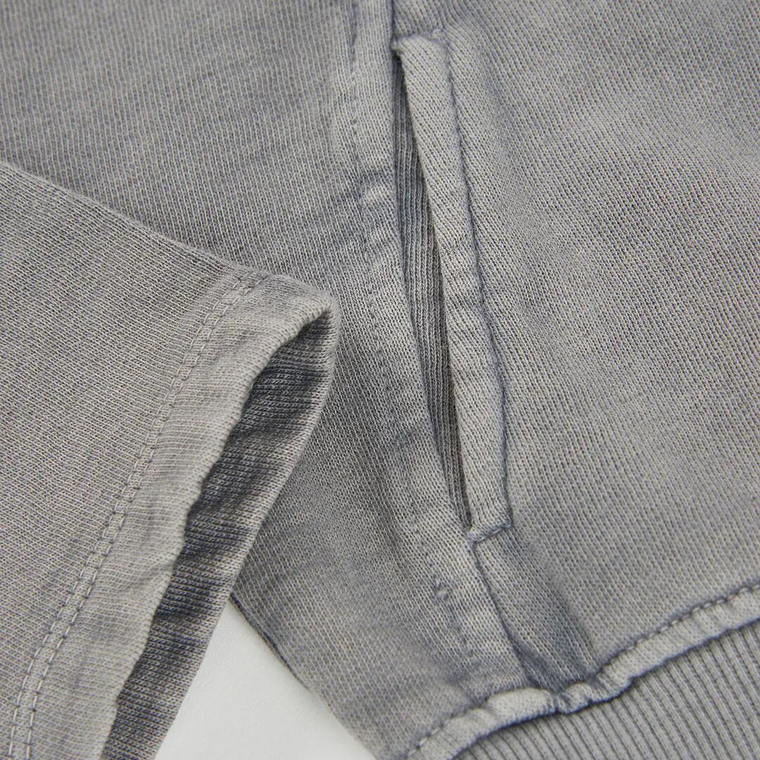 Chaqueta felpa niña gris con cremallera 4/4