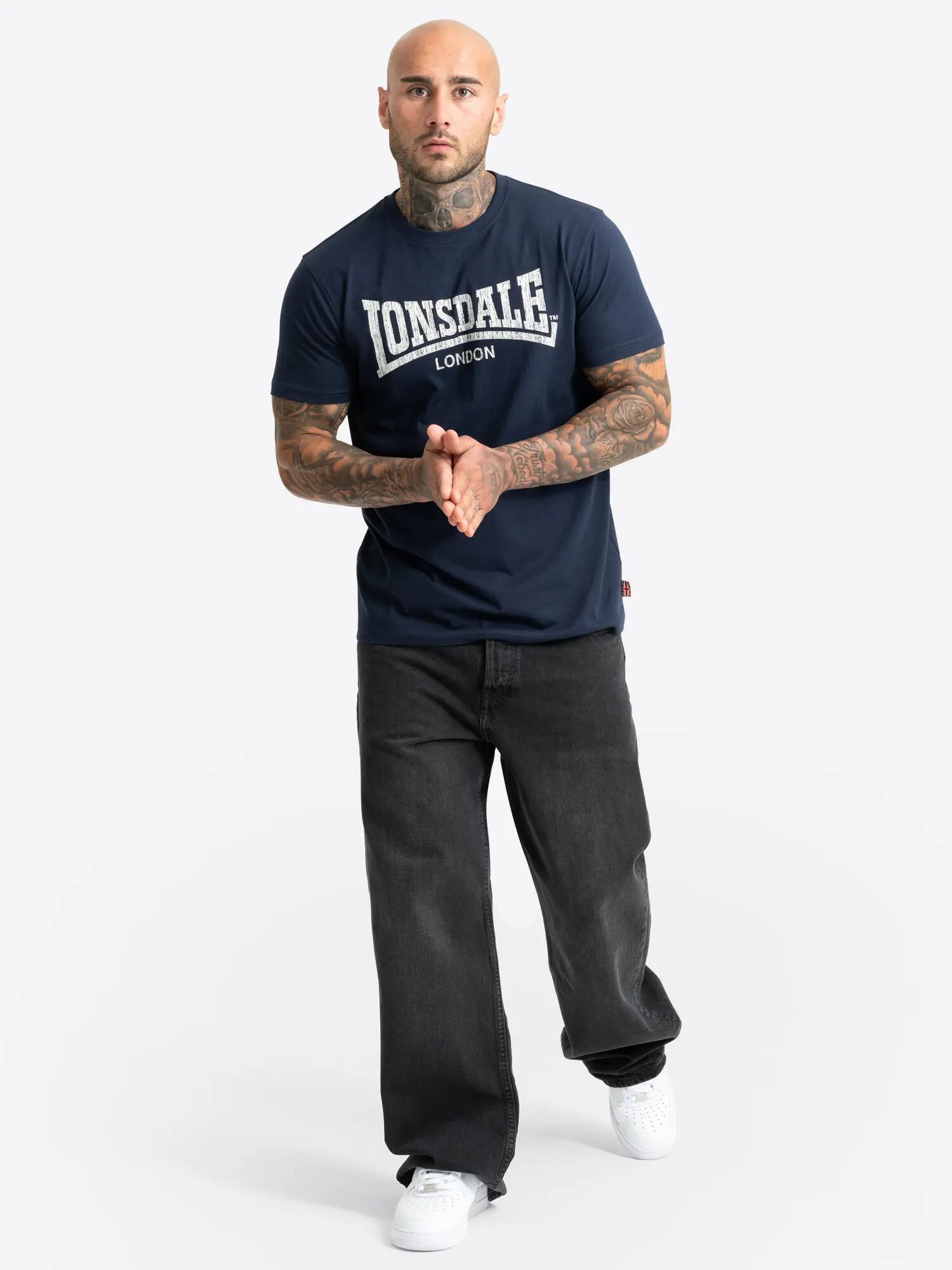 LONSDALE Herren T-Shirt normale Passform LOGO KAI 3/6