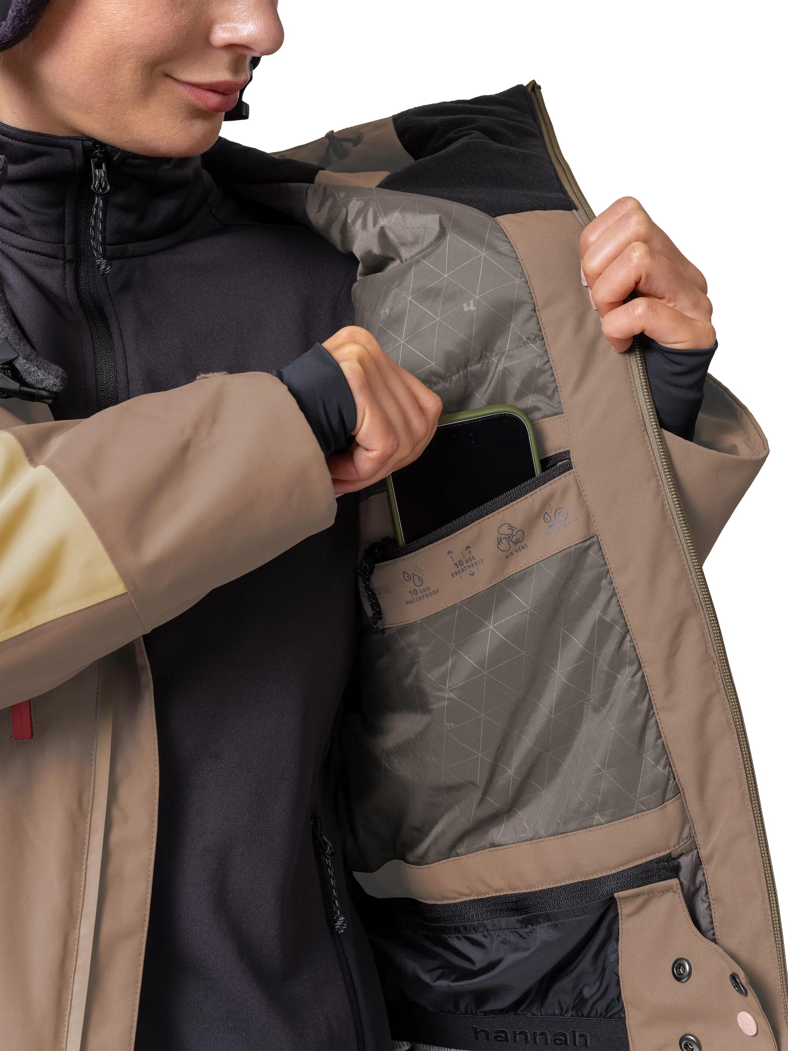 Chaqueta de esquí impermeable y aislante para mujer Hannah 13/15