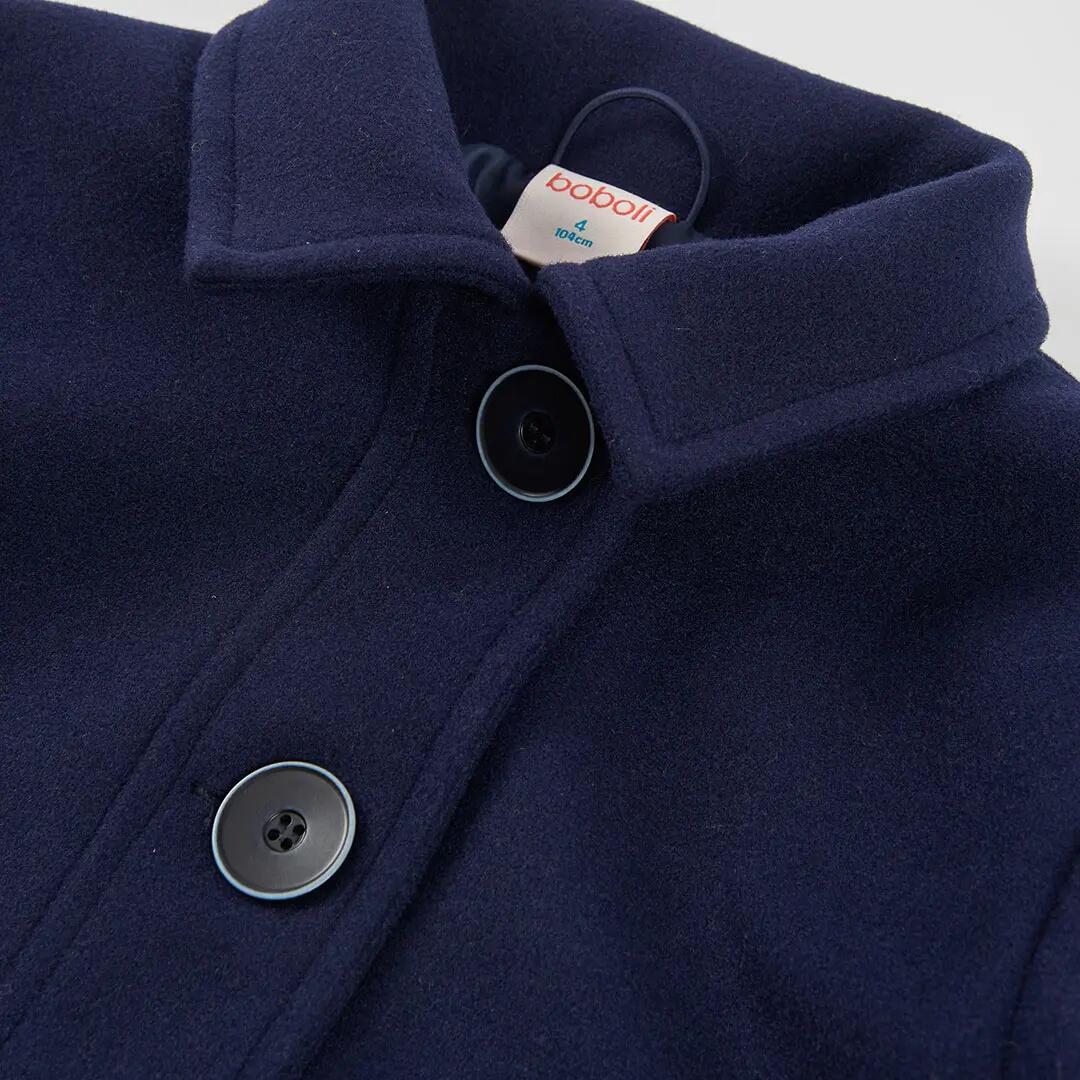 Chaqueta niña azul marino con botones 3/4