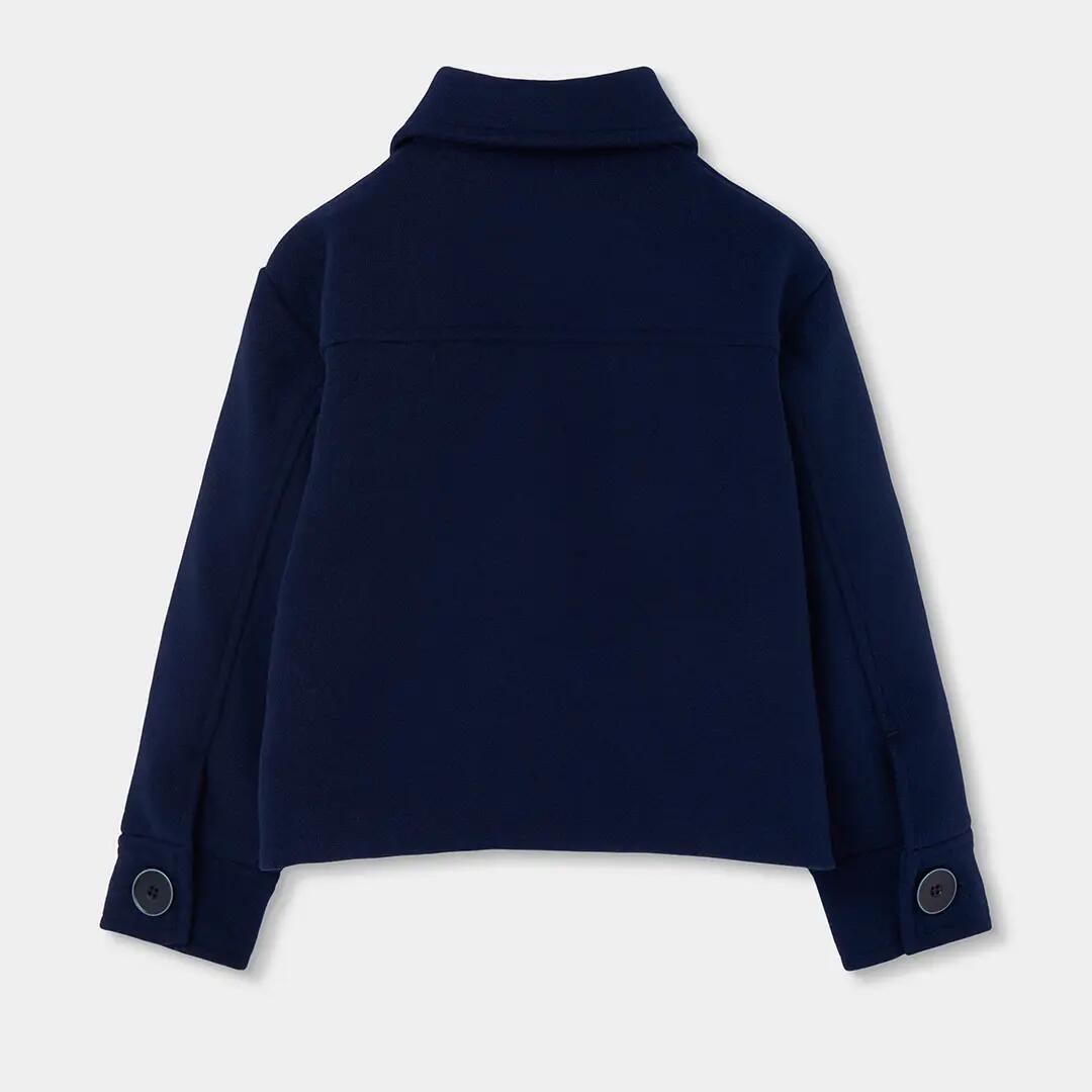 Chaqueta niña azul marino con botones 2/4