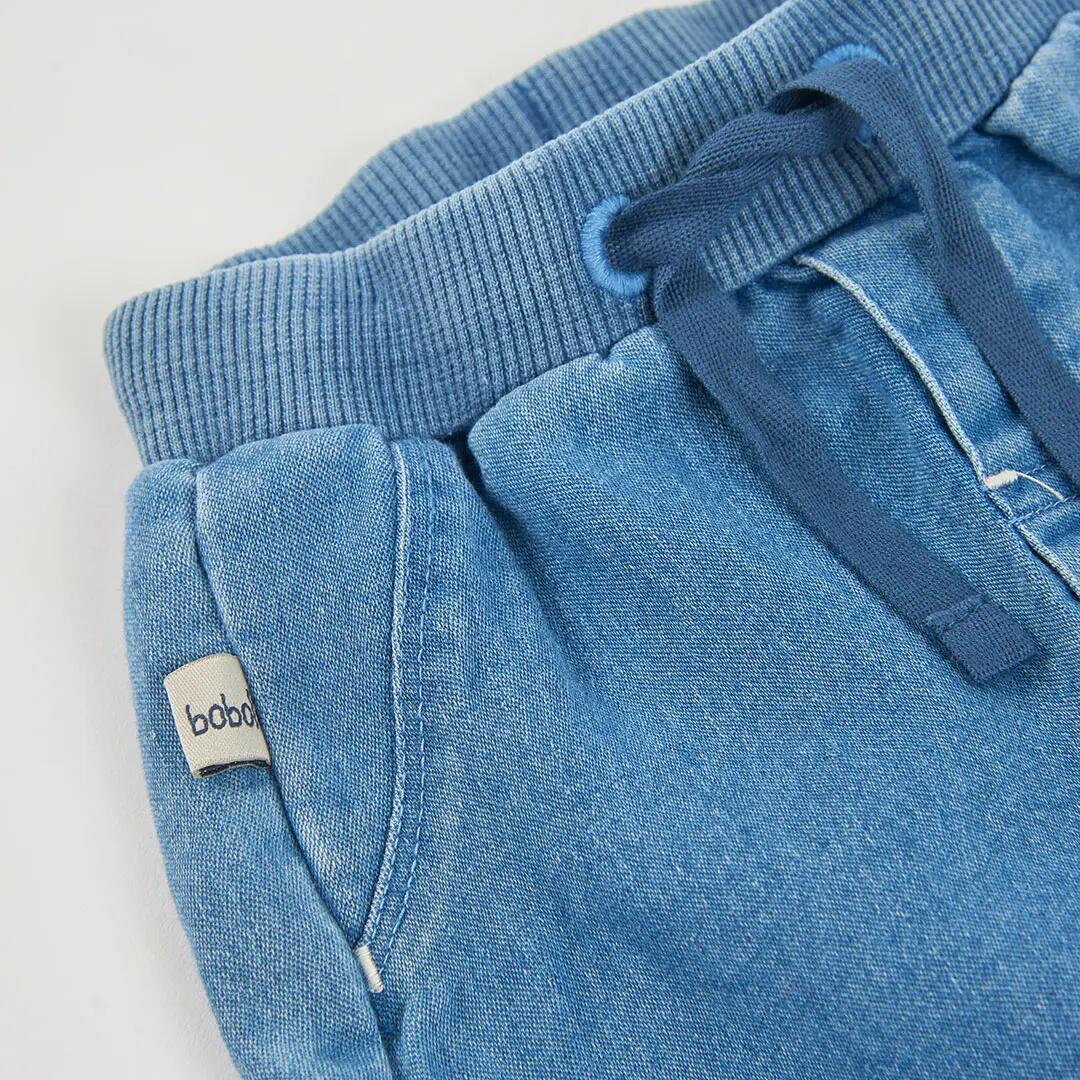 Pantalón denim bebé niño azul 3/4