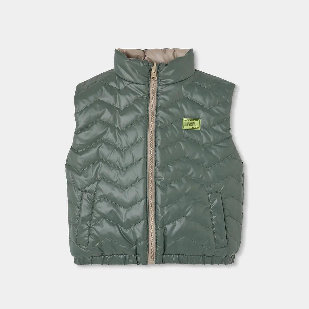 Chaleco técnico reversible niño verde 4/7