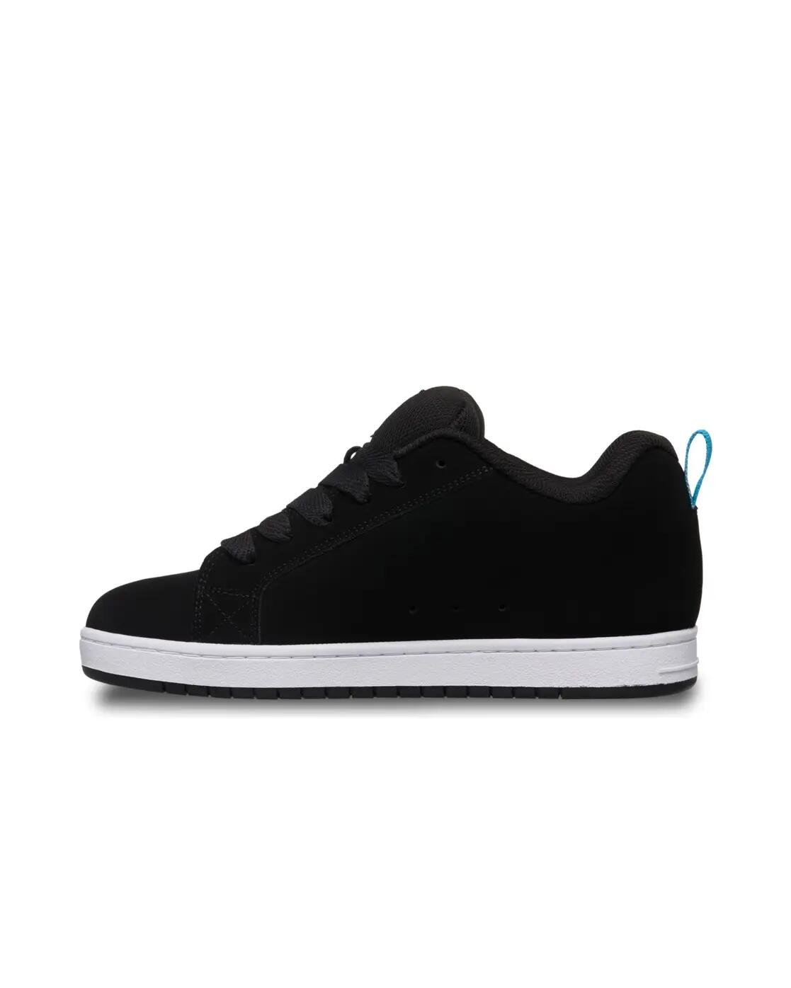 Leren schoenen COURT GRAFFIK Schwarz Unisex 3/4