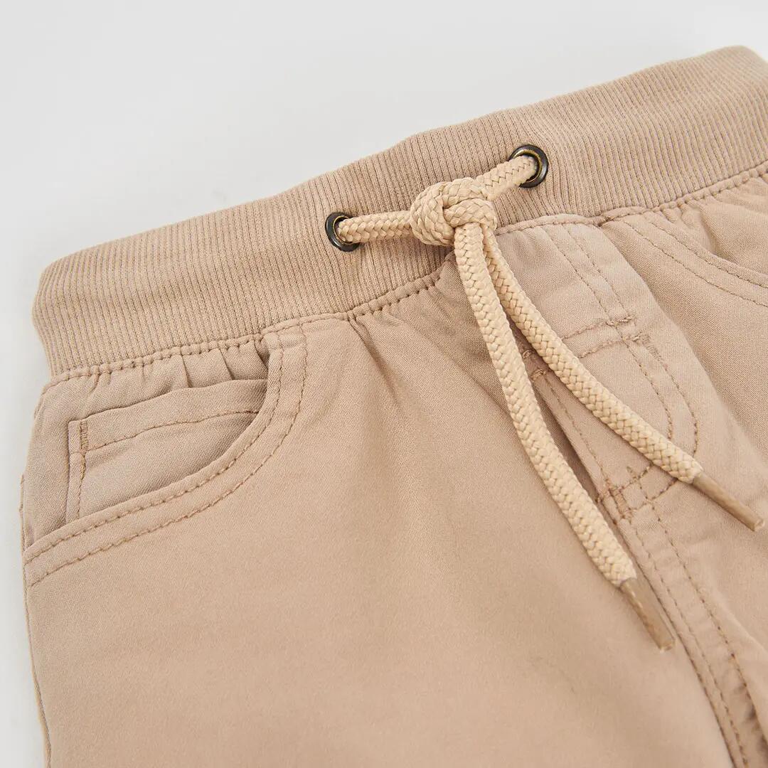 Pantalón forrado niño marrón 3/4