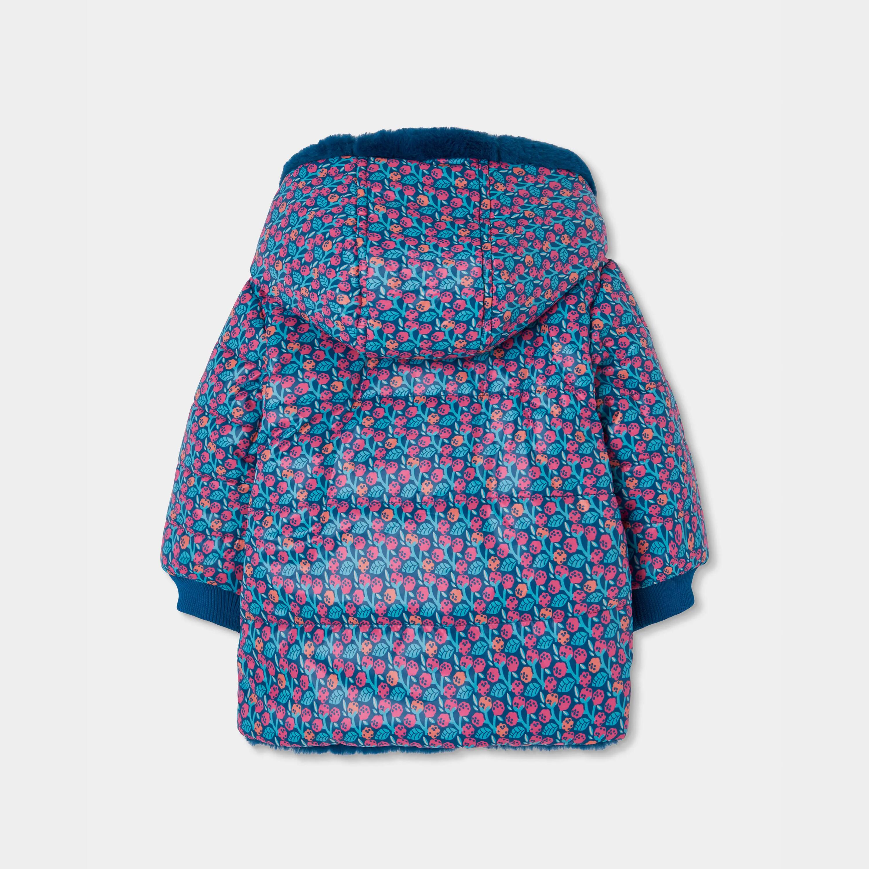 Parka reversible tejido técnico niña verde 6/7