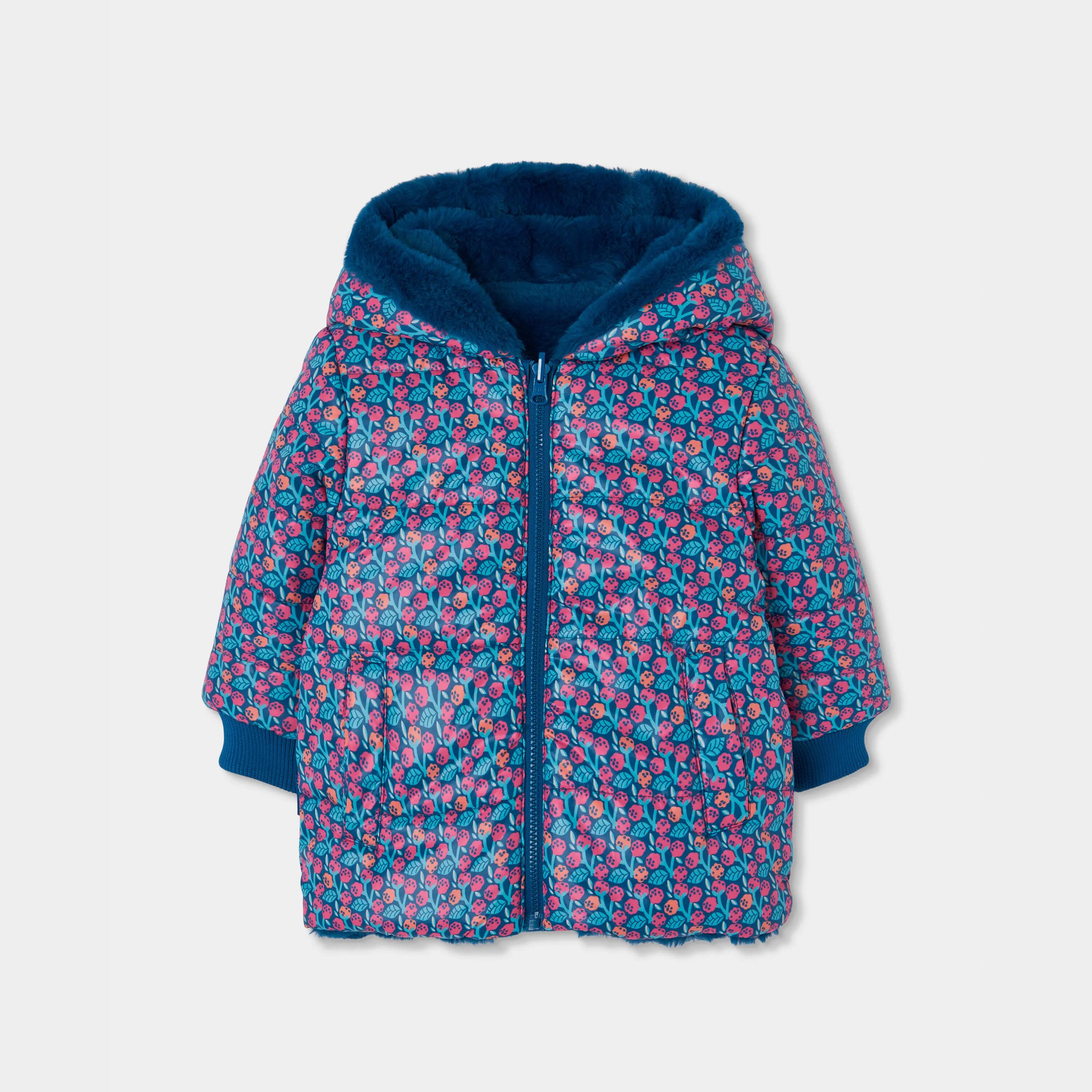 Parka reversible tejido técnico niña verde 4/7