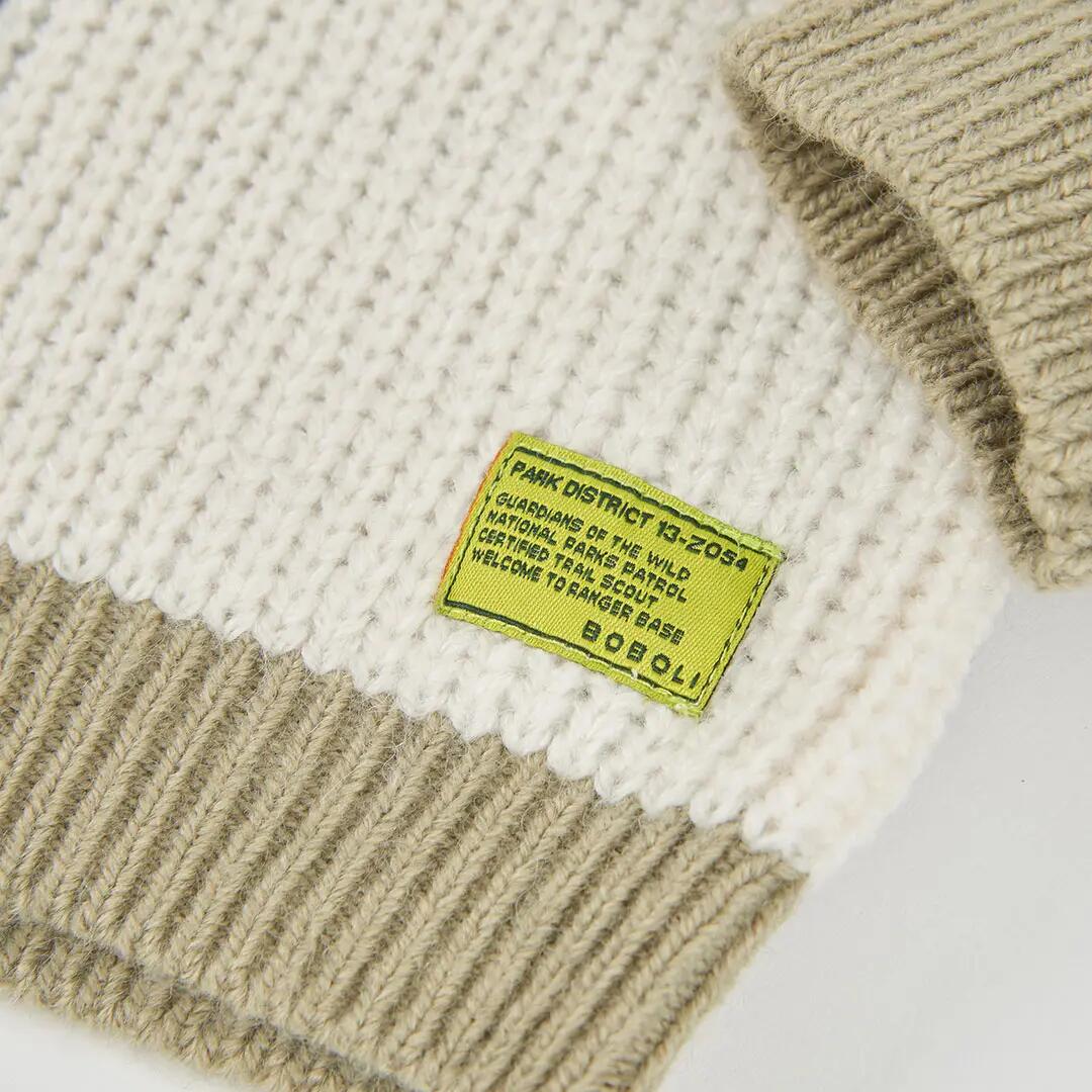 Jersey niño blanco patchwork multicolor 4/4