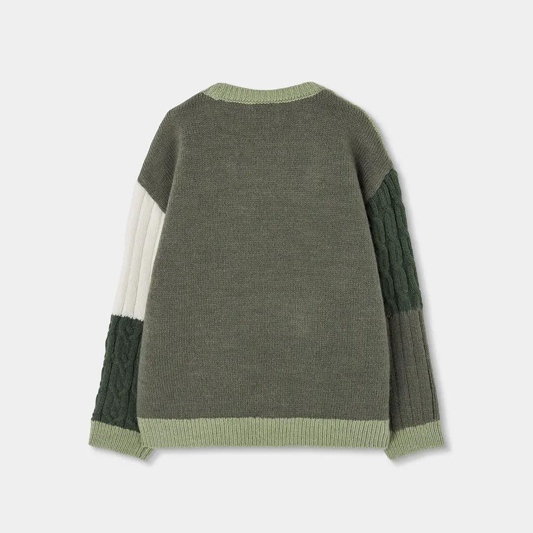 Jersey niño blanco patchwork multicolor 2/4
