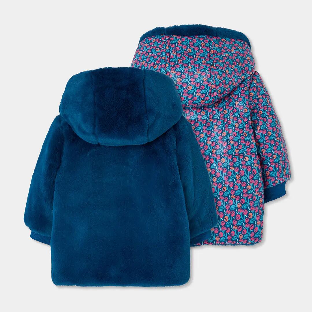Parka reversible tejido técnico niña verde 2/7