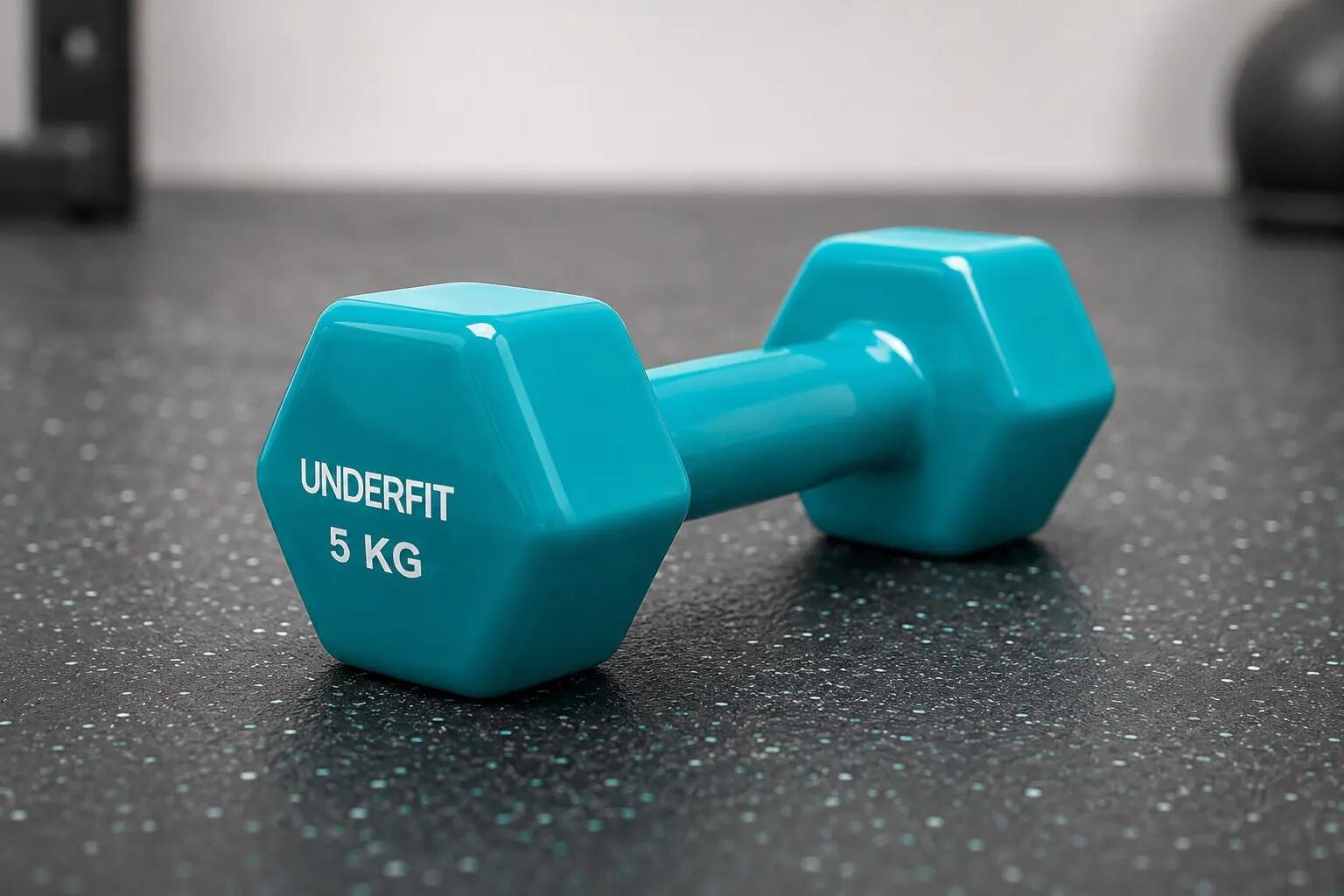 Hantla winylowa fitness UNDERFIT 2 x 1 kg 5/7