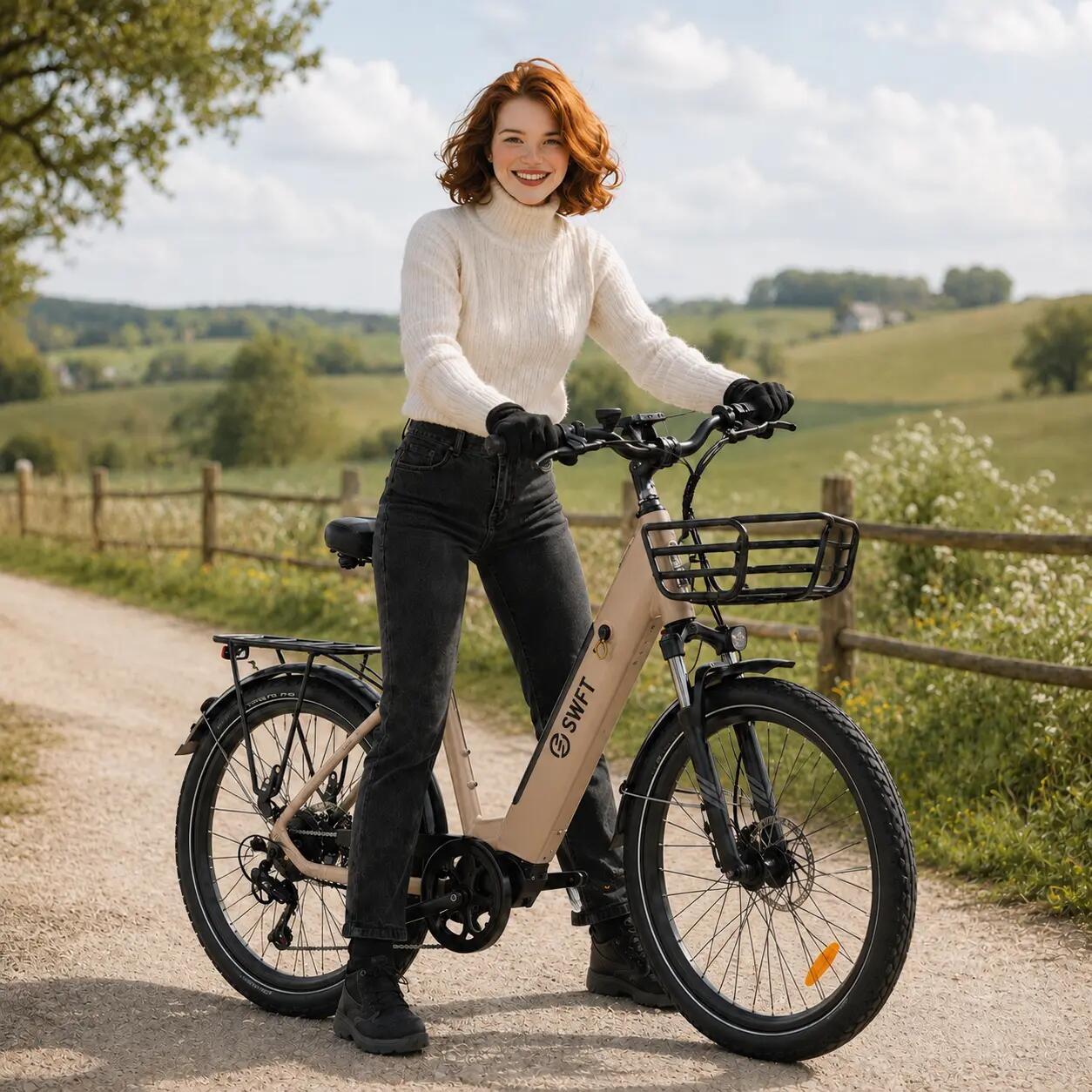 OC26 e-bike off-road con sensore di coppia 250W 650Wh 55Nm, gomme larghe 26×2,5 3/6