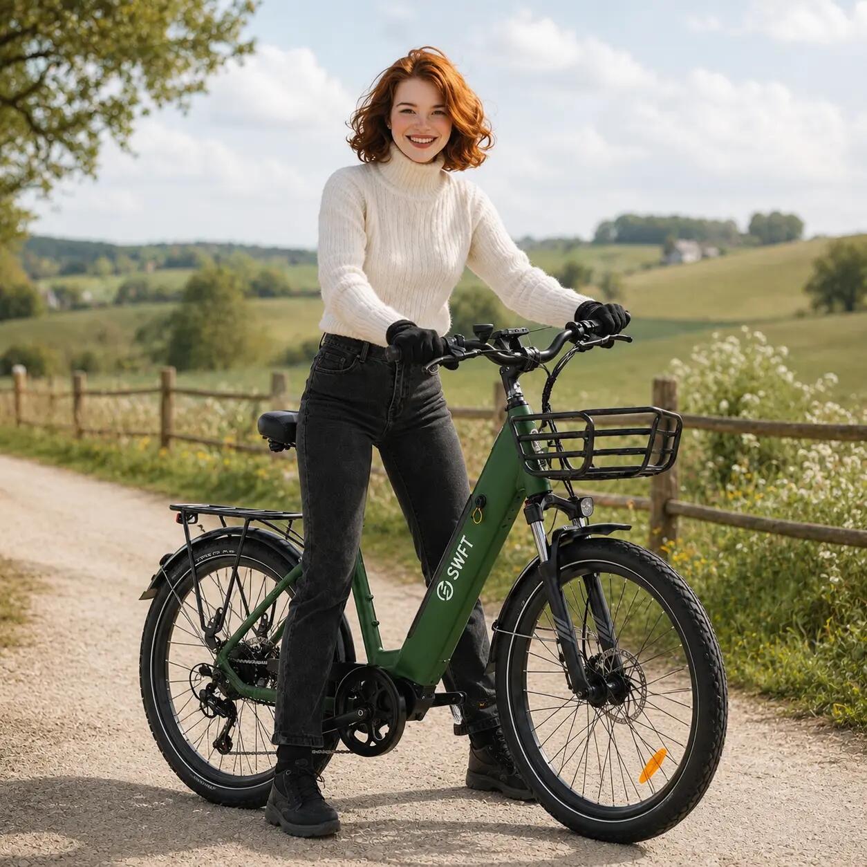 OC26 e-bike off-road con sensore di coppia 250W 650Wh 55Nm, gomme larghe 26×2,5 3/6