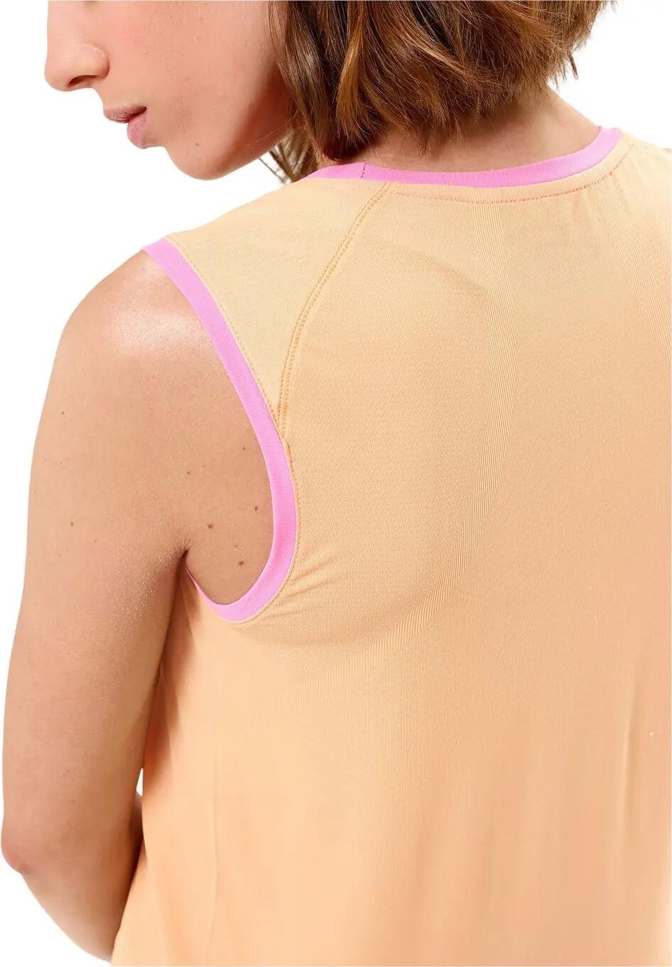 Camiseta sin mangas Compressport Trail Racing naranja para mujer 4/4