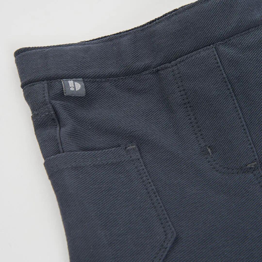 Pantalón niña gris con bolsillos 3/4
