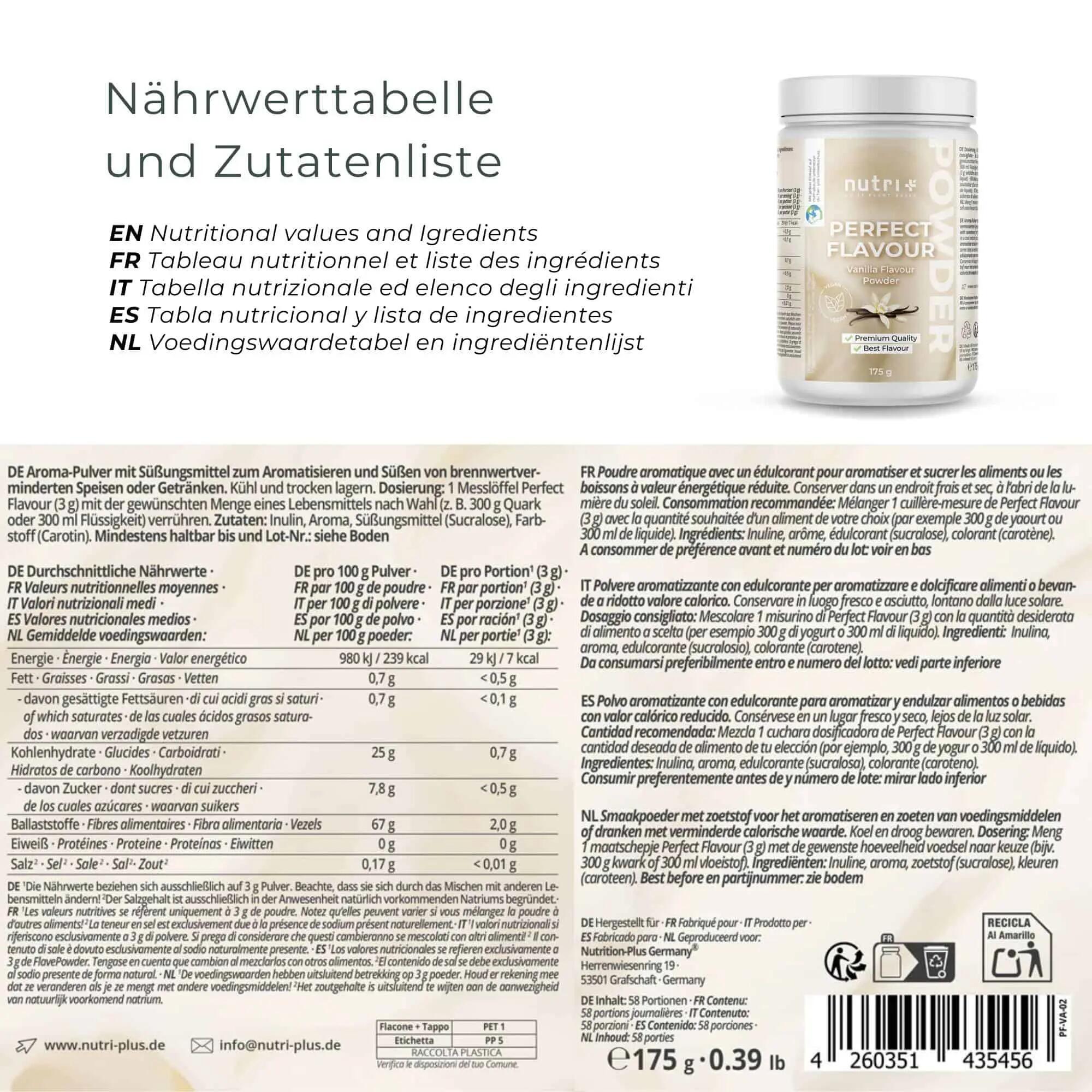 Perfect Flavour Vanilla 175 g 2/5