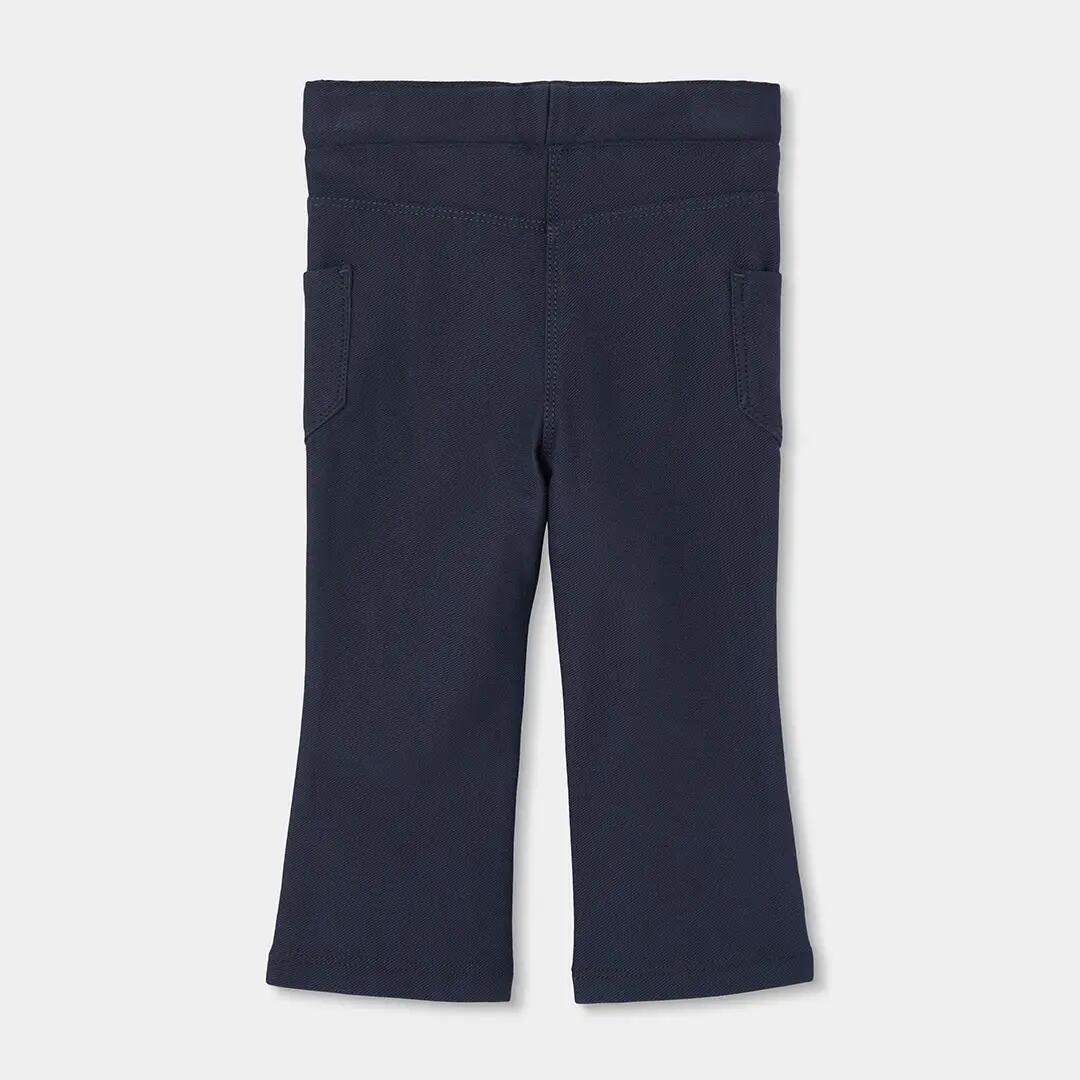 Pantalón niña gris con bolsillos 2/4