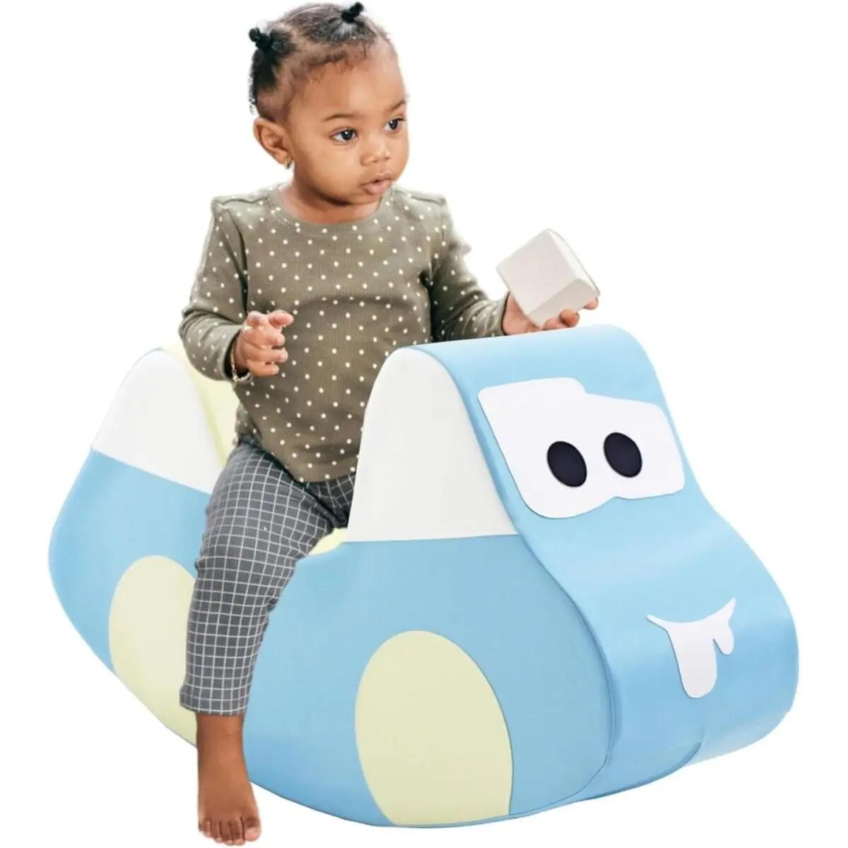 Rocker Car bleu pastel clair 2/3