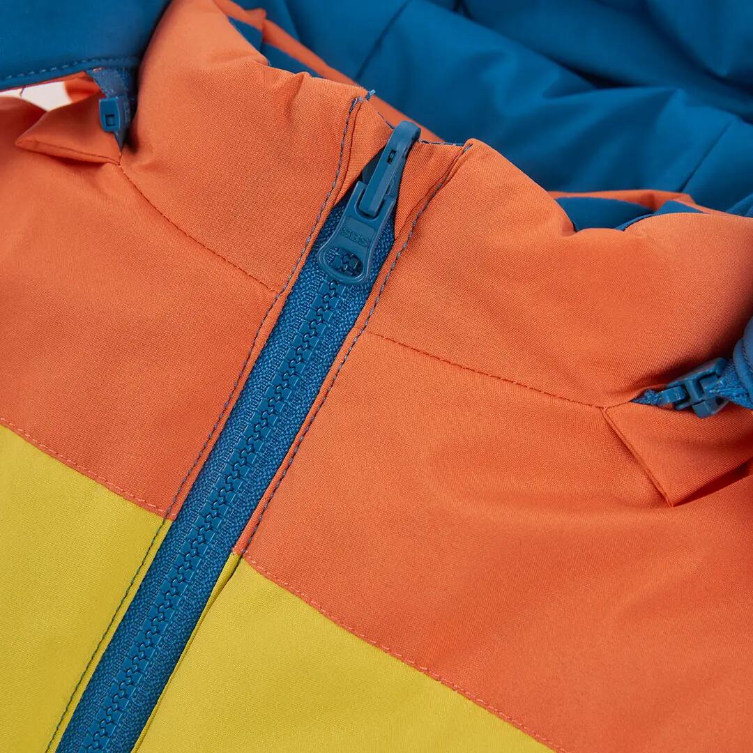Parka tejido técnico niño reversible azul multicolor 7/7