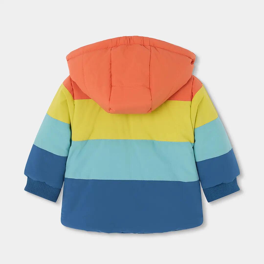 Parka tejido técnico niño reversible azul multicolor 5/7