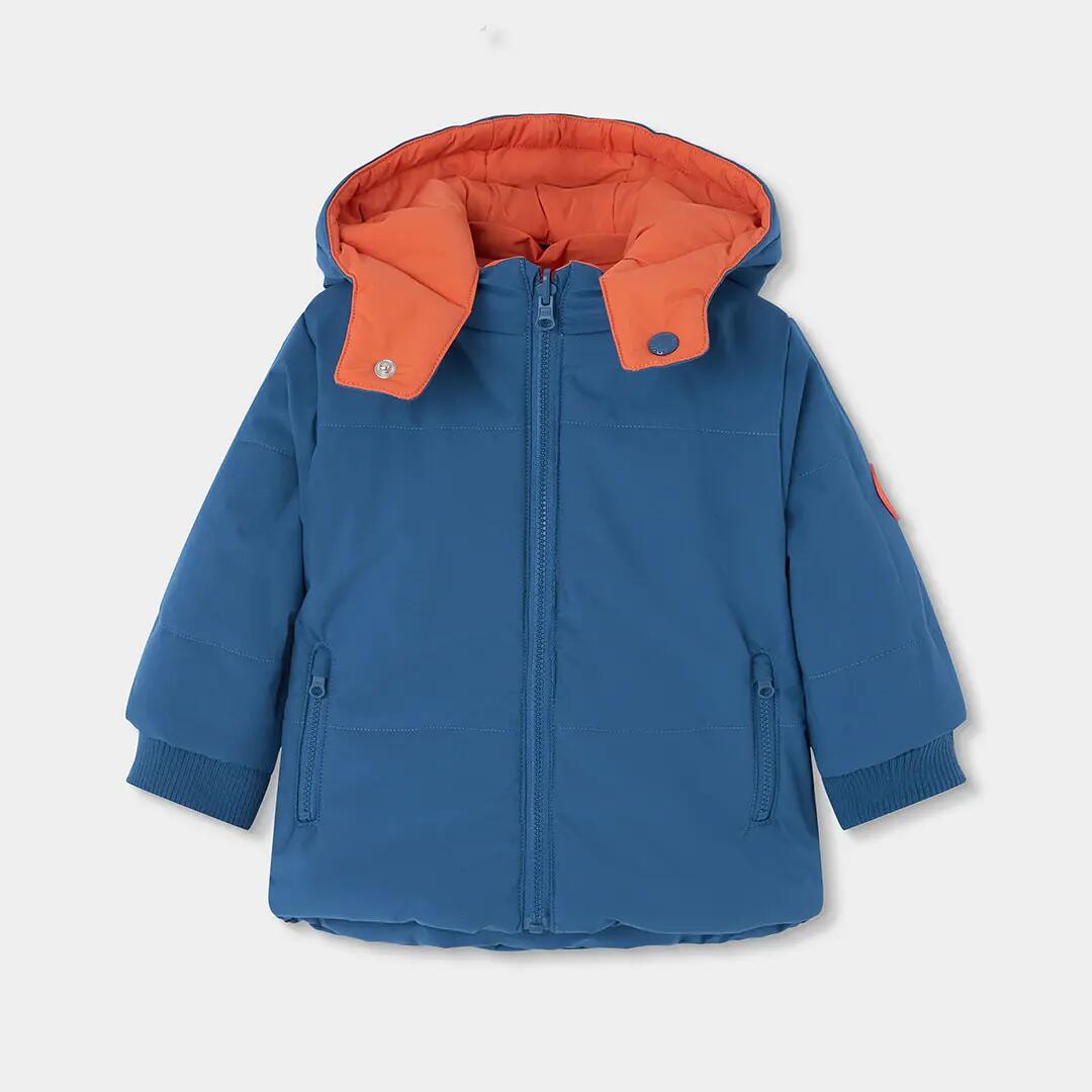 Parka tejido técnico niño reversible azul multicolor 4/7