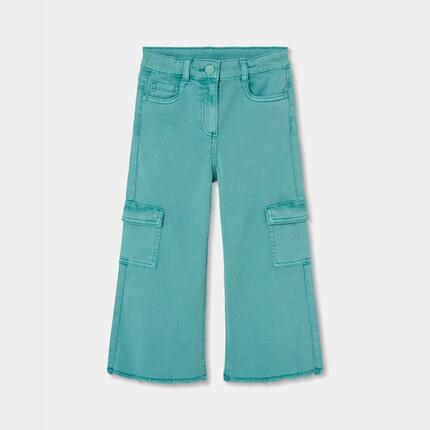Pantalon fille cargo avec poches