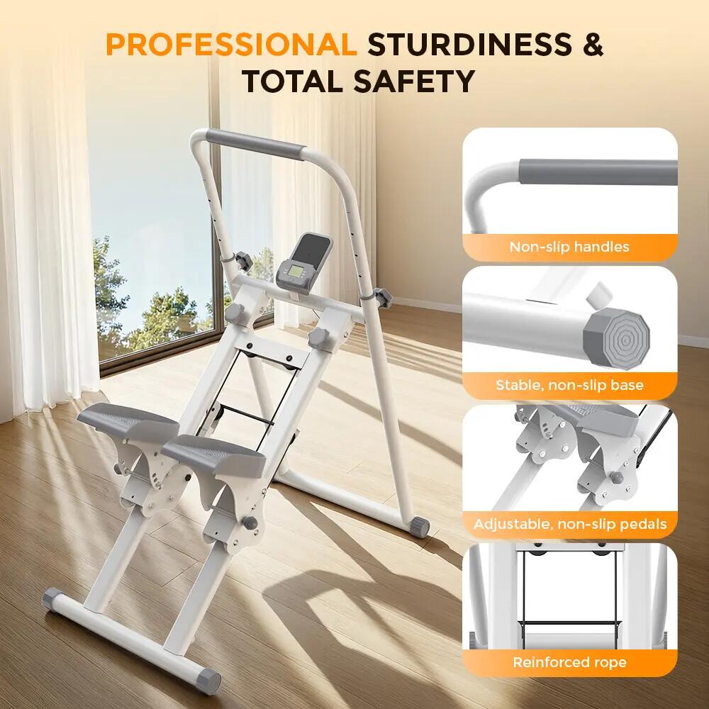 iscooter QK-7906 stepper de escalada com 3 inclinação, 150 kg 6/12