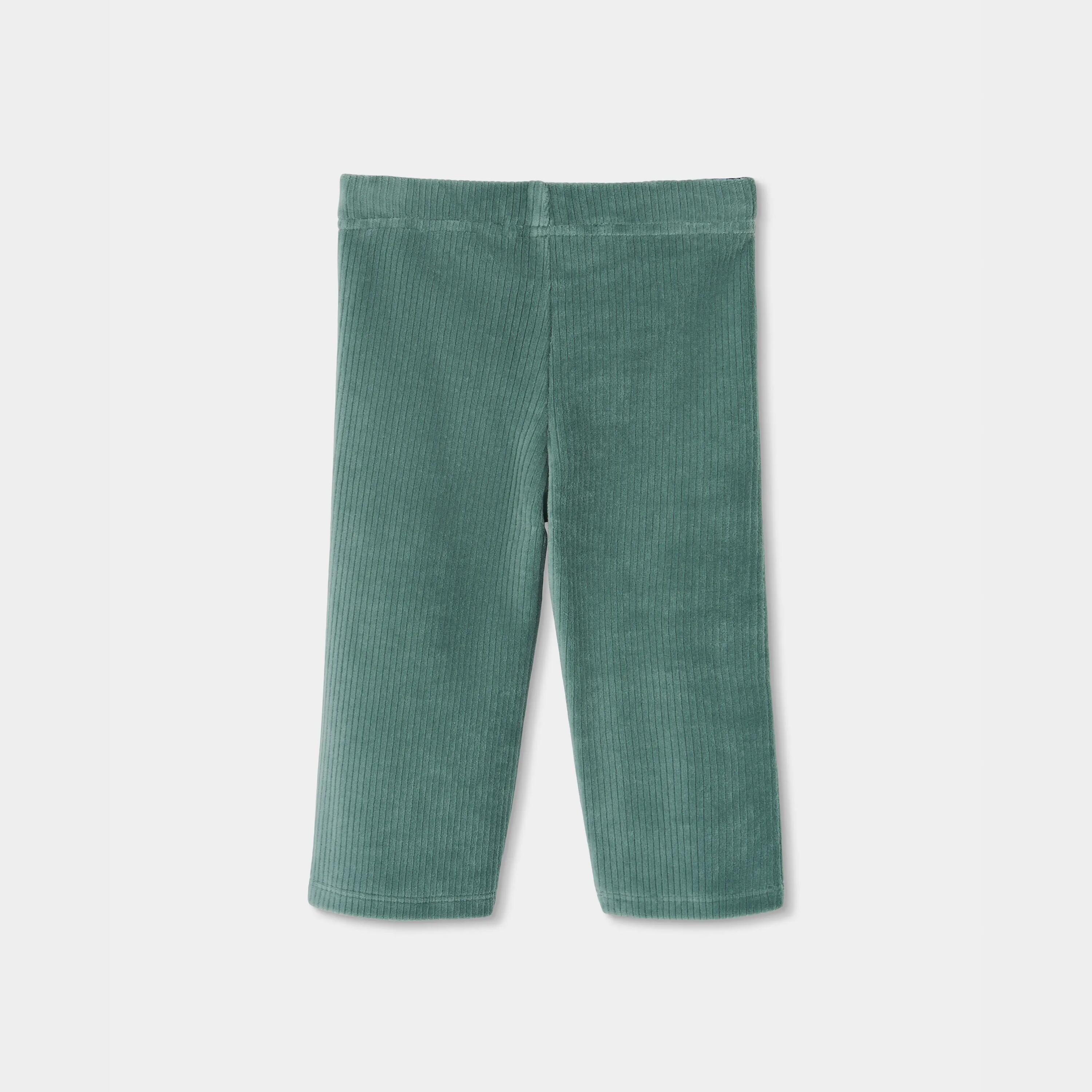 Pantalón pana niña verde 2/4