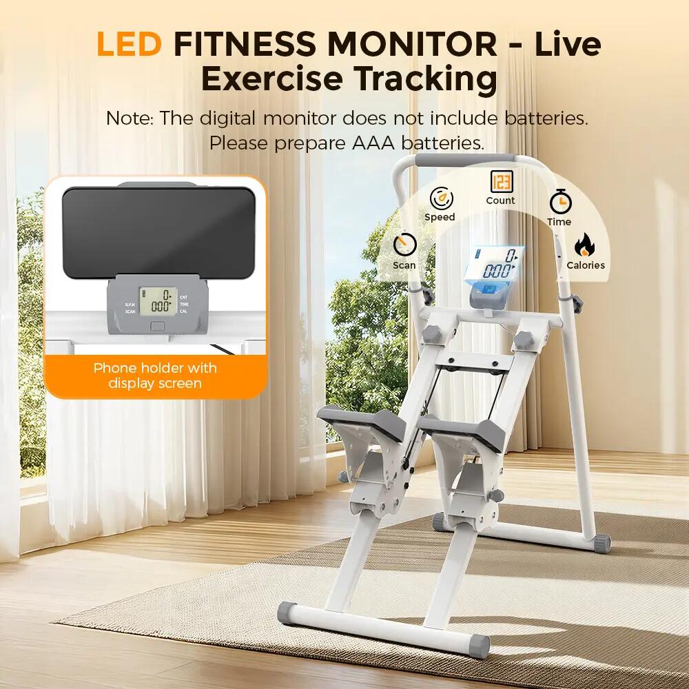 iscooter QK-7906 stepper de escalada com 3 inclinação, 150 kg 4/12