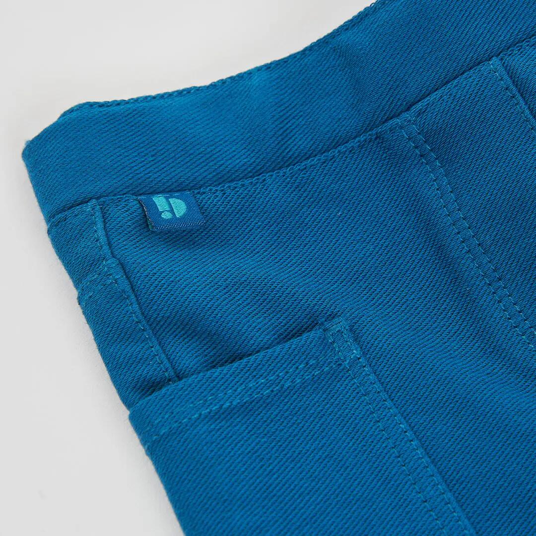 Pantalón punto niña verde 3/4