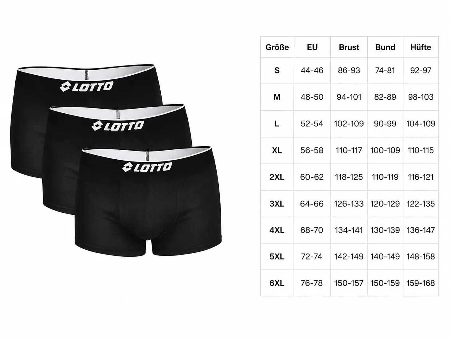 Lotto Herren Comfort Boxershorts 3er-Pack Basic - LT33011 3/3