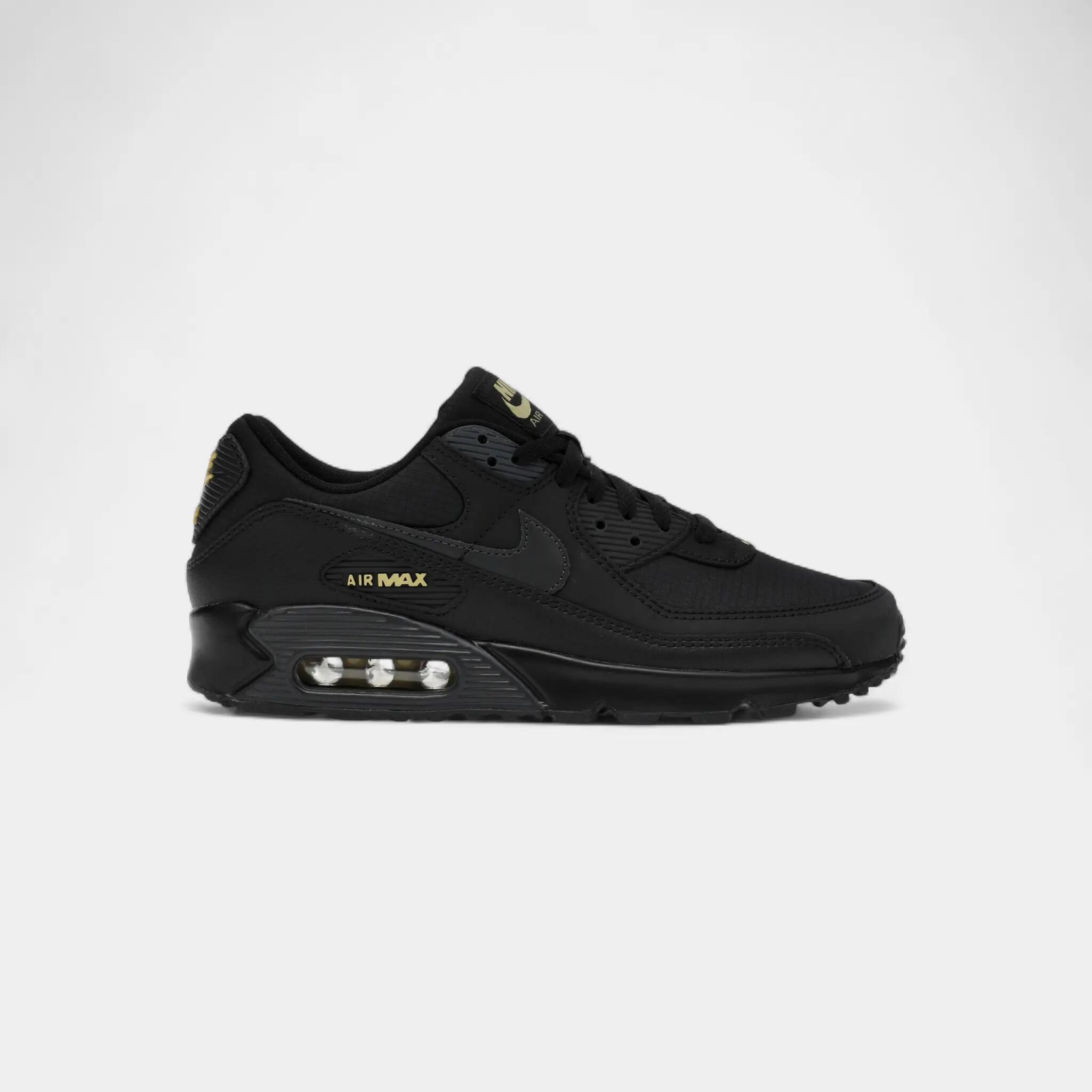 Nike Air Max 90 Black Buff Gold 1/4