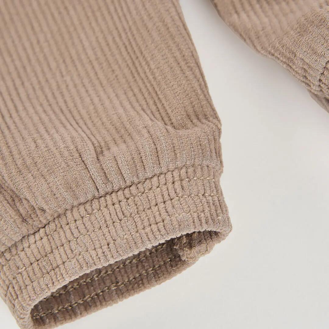 Pantalón pana niño marrón con cordón 4/4