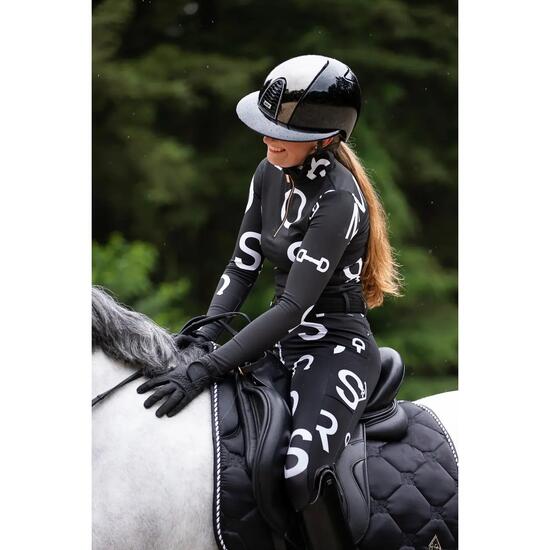 Legging équitation full grip femme Mrs. Ros Jet Set Logo