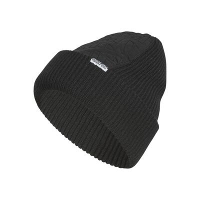 Adidas quilted beanie, muts voor heren, zwart