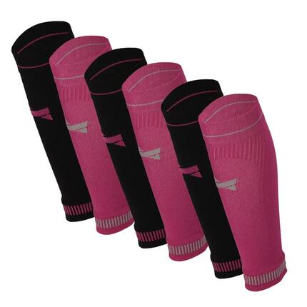Manchons de Compression pour Mollets pour la Course à Pied Multi Blanc