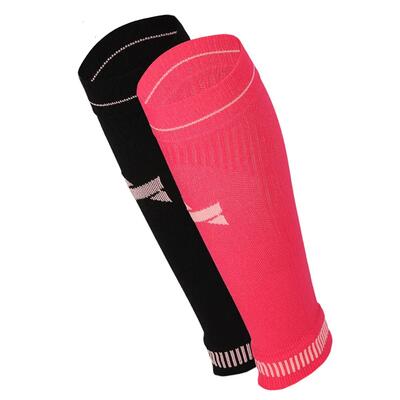 Compressie kuit sleeves voor hardlopen multi white