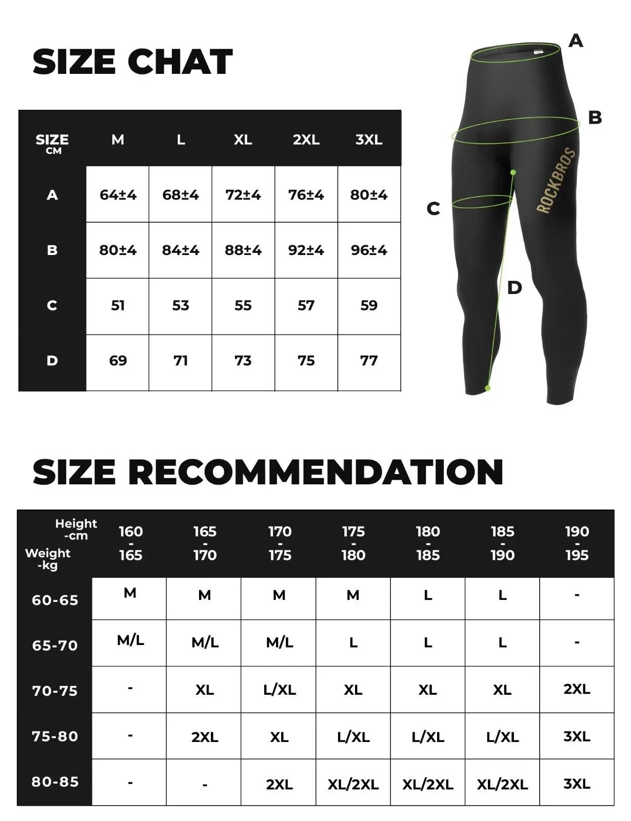ROCKBROS Fahrradhose Herren mit Sitzpolster 6/7
