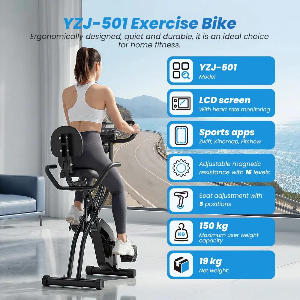 iscooter YZJ-501 cyclette con 16 livelli di resistenza magnetica 8/13