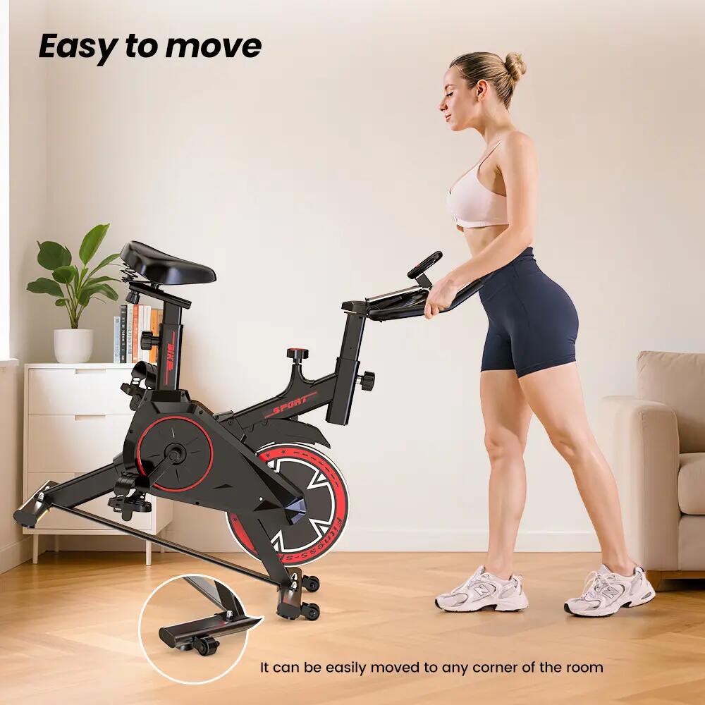 iscooter QK101 bicicleta estática con 100 niveles de resistencia magnética 3/8