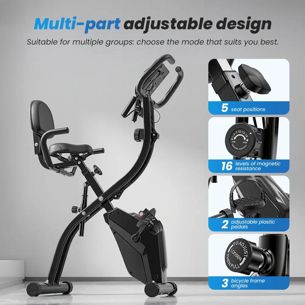 iscooter YZJ-501 cyclette con 16 livelli di resistenza magnetica 5/13