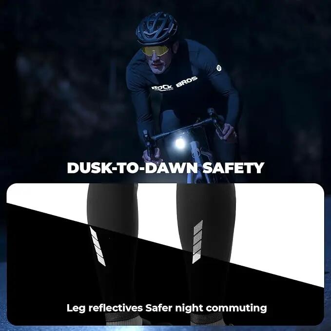 ROCKBROS Winter Fahrradhose Lang Herren Gepolstert 2/7