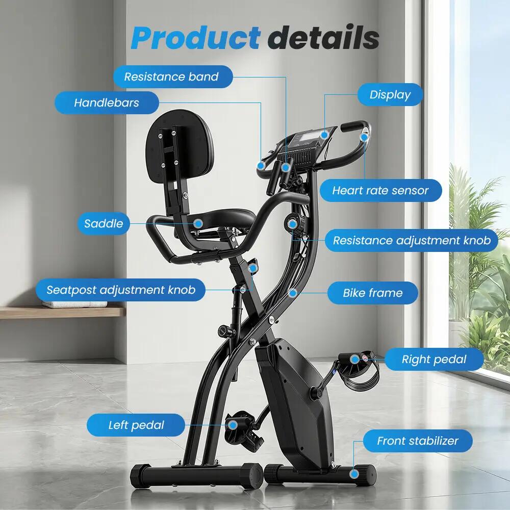 iscooter YZJ-501 cyclette con 16 livelli di resistenza magnetica 12/13