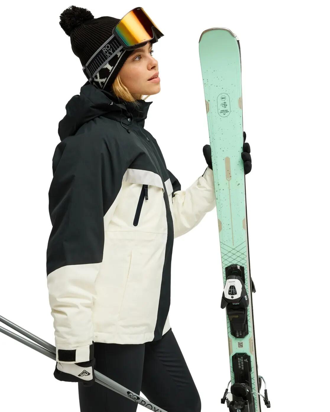 Funktionelle Schneejacke 15K GLACIAL GRACE Schwarz Dames 3/4