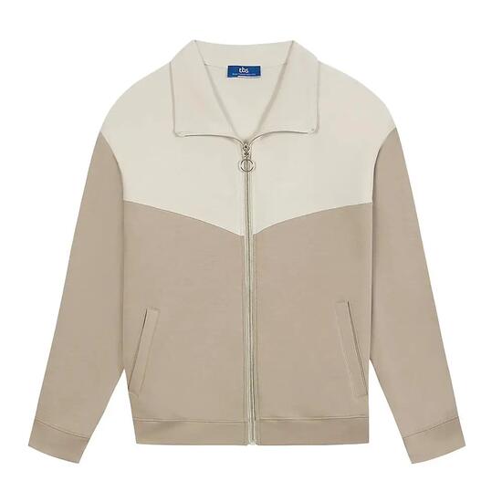 Felpa Donna Beige TBS Craie