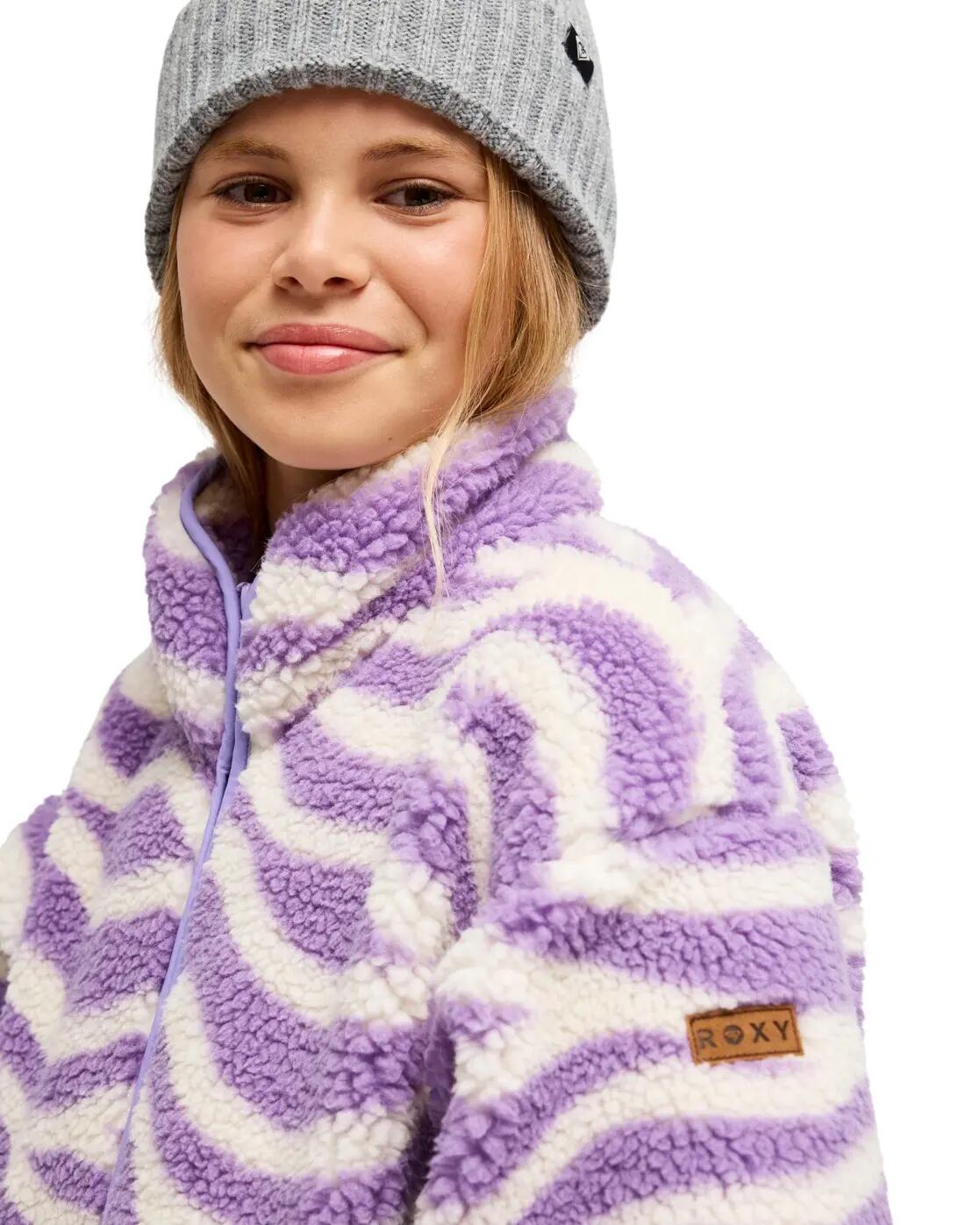 ZipHoodie LIKE ELECTRICITY Lila Meisjes 4-16 4/4