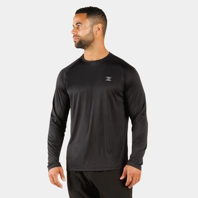 Zeuz performance training shirt met lange mouwen – heren – zwart – maat xxl