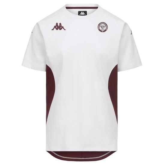 T-shirt Kappa Millado Union Bordeaux Bègles Blanc