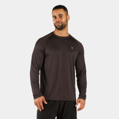Zeuz performance training shirt met lange mouwen – heren – zwart – maat xxl