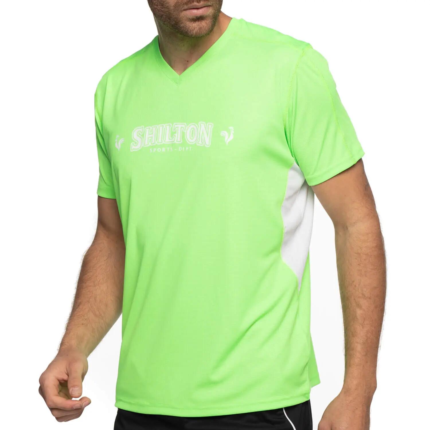 T-shirt sport col v 3XL / Vert 2/4